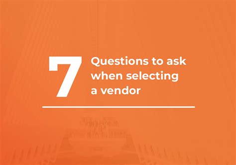 rfp questions to ask vendor